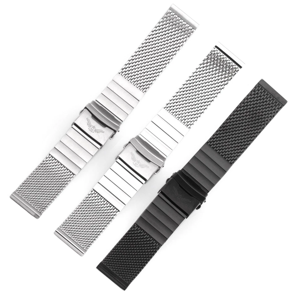 Milanese Watch Band Stainless Steel Mesh Loop Bracelet Solid 20 22 24 - Image 2 of 4