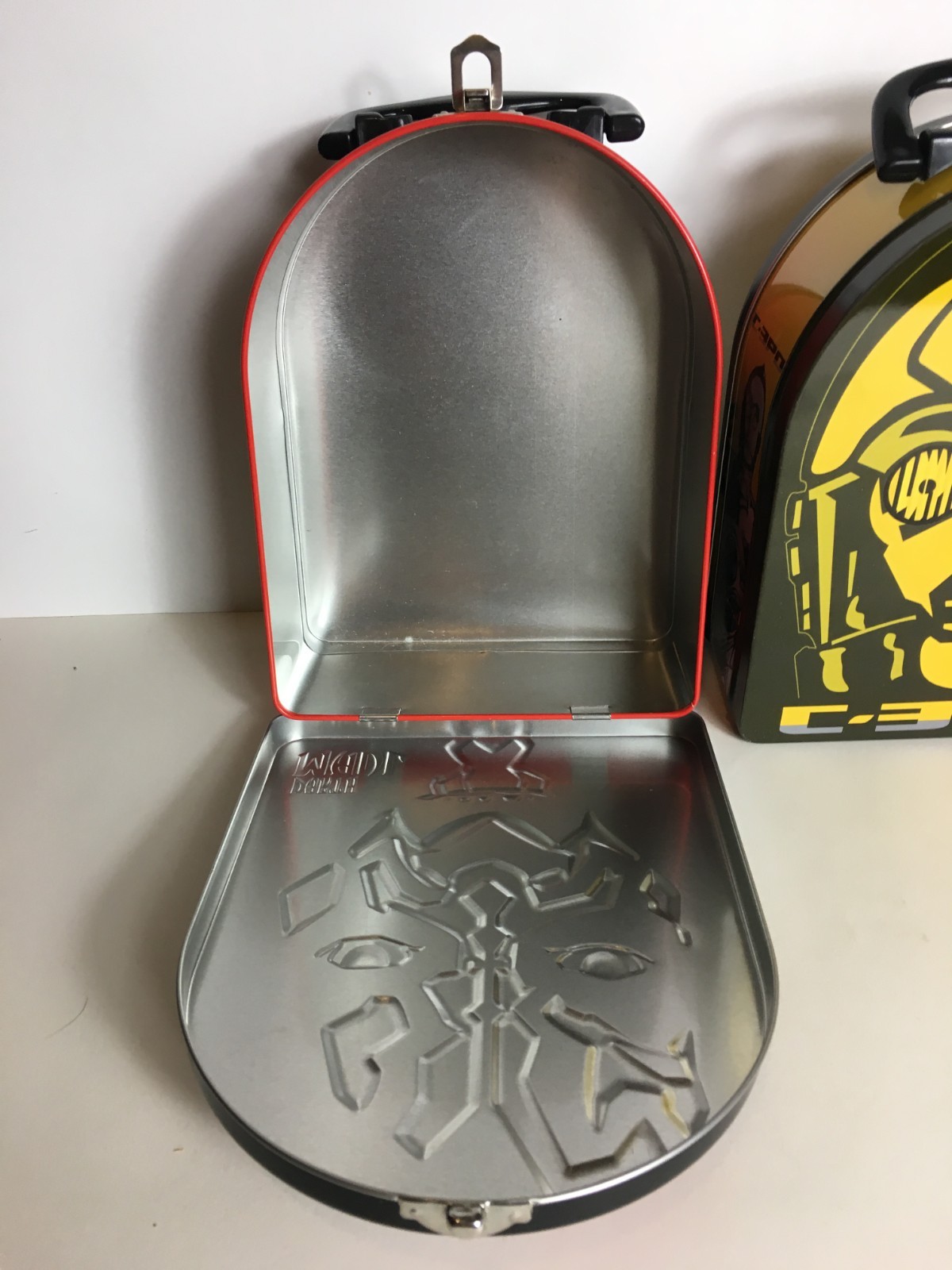Star Wars C-3PO & Darth Maul Lunch Box lot Tin Box Co. Lucasfilm lunchbox