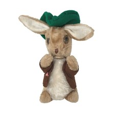 Vintage Eden Benjamin Bunny Plush Tan Brown Green Hat Beatrix Potter