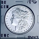 1896 BU GEM MORGAN SILVER DOLLAR UNC MS+++ U.S. MINT RARE COIN 8447