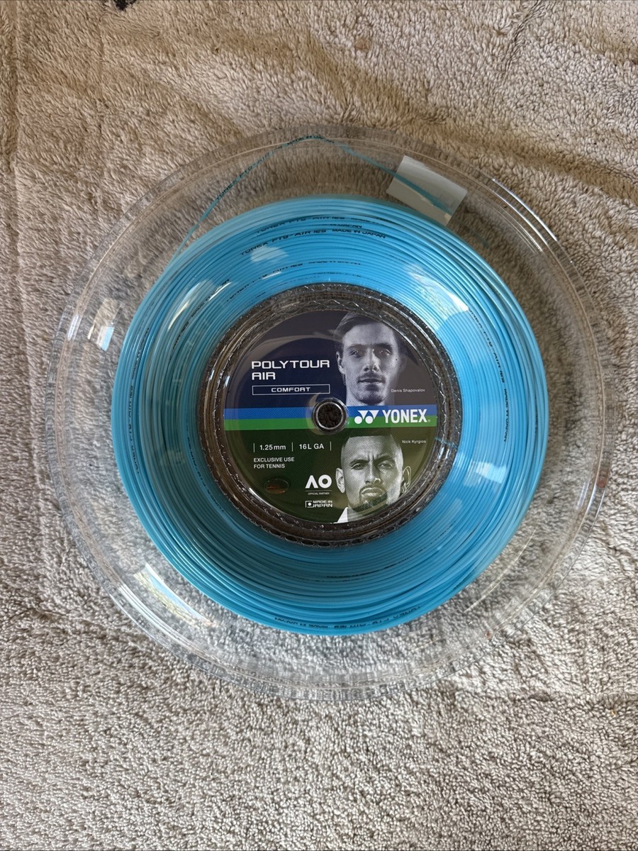 New: Yonex Poly Tour Air 16L Tennis String Reel. 1.25mm. Full 200m