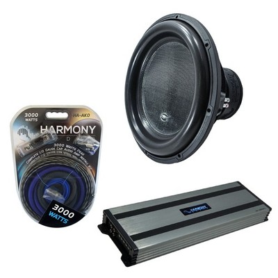 Harmony Audio HA-ML181 Monolith 18'' Competition Sub 3500W Subwoofer & HA-A1500.1