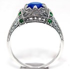 1CT Heat Treated Kyanite 925 Sterling Silver Filigree Ring Sz 8 PC9-4 — photo 3
