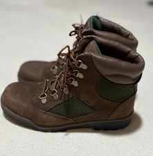 TIMBERLAND  6-INCH L/F "BEEF  BROCCOLI" WATERPROOF FIELD BOOT JUNIOR'S US 5