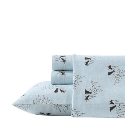 Eddie Bauer  Flannel Sheets Full Size, AntiPilling & Wrinkle Resistant Cotton,