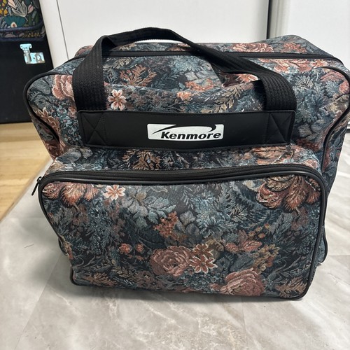 Vintage Kenmore Sewing Machine Carrying Case, Travel Carry Tote Bag Tapestry