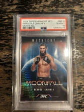 2024 Topps Midnight UFC Moonfall Khamzat Chimaev #MF-19 PSA 10 POP 3