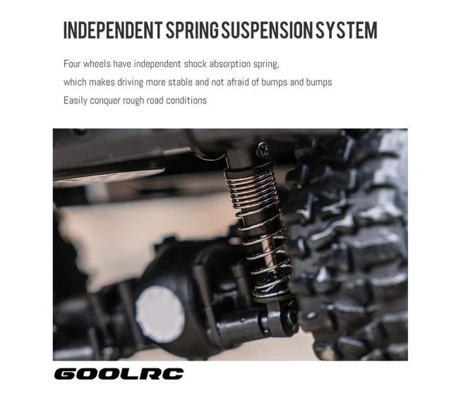 1/14 Scale TRUCK JP GOOLRC Off-Road Crawler 2.4GHZ 4WD LIGHTS PROPORTIONAL ST - Image 4 of 4