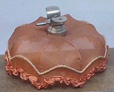 Antique Fabric Chandelier Pink Dollhouse Miniature Ceiling Lamp Light
