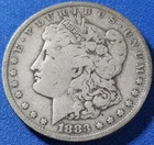 A 1883 CC Morgan Silver Dollar -- Circulated Example