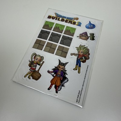 Dragon Quest Builders 2 DQM2 Promo Magnet Sheet Slime Hero Square Enix PS4