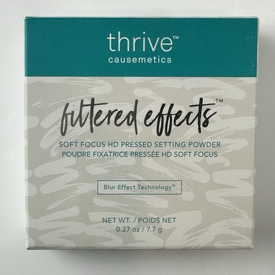 Thrive Cosmetics Filtered Effects HD Pressed Setting Powder Medium .27 Oz NEW