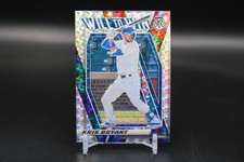2021 Panini Mosaic Baseball Kris Bryant #WTW3 Will To Win Silver Mosaic Prizm