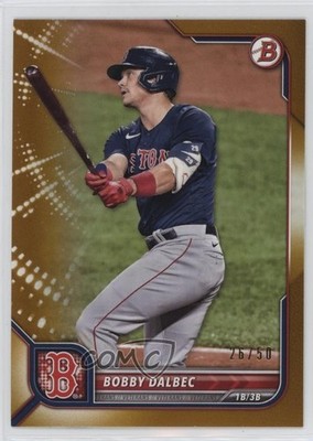 2022 Bowman Gold Border 26/50 Bobby Dalbec #29 0i40