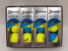 Srixon Q-Star Tour Divide Brite Yellow and Blue Golf Balls, 1 Dozen, New in Box