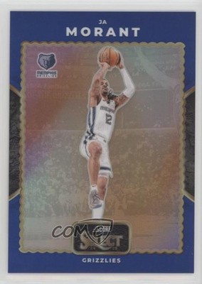 2024-25 Panini Select Score Select Throwback Blue Prizm 68/75 Ja Morant #12 4f5