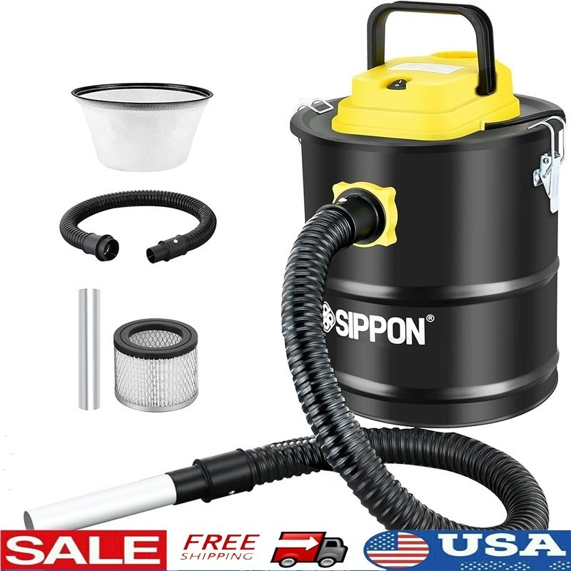 Powerful Ash Vacuum Cleaner W/ HEPA Filter Fireplace Pellet 