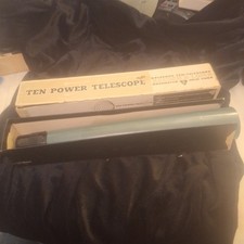 Vintage Bausch Lomb Ten Power Telescope w/Box Rochester New York