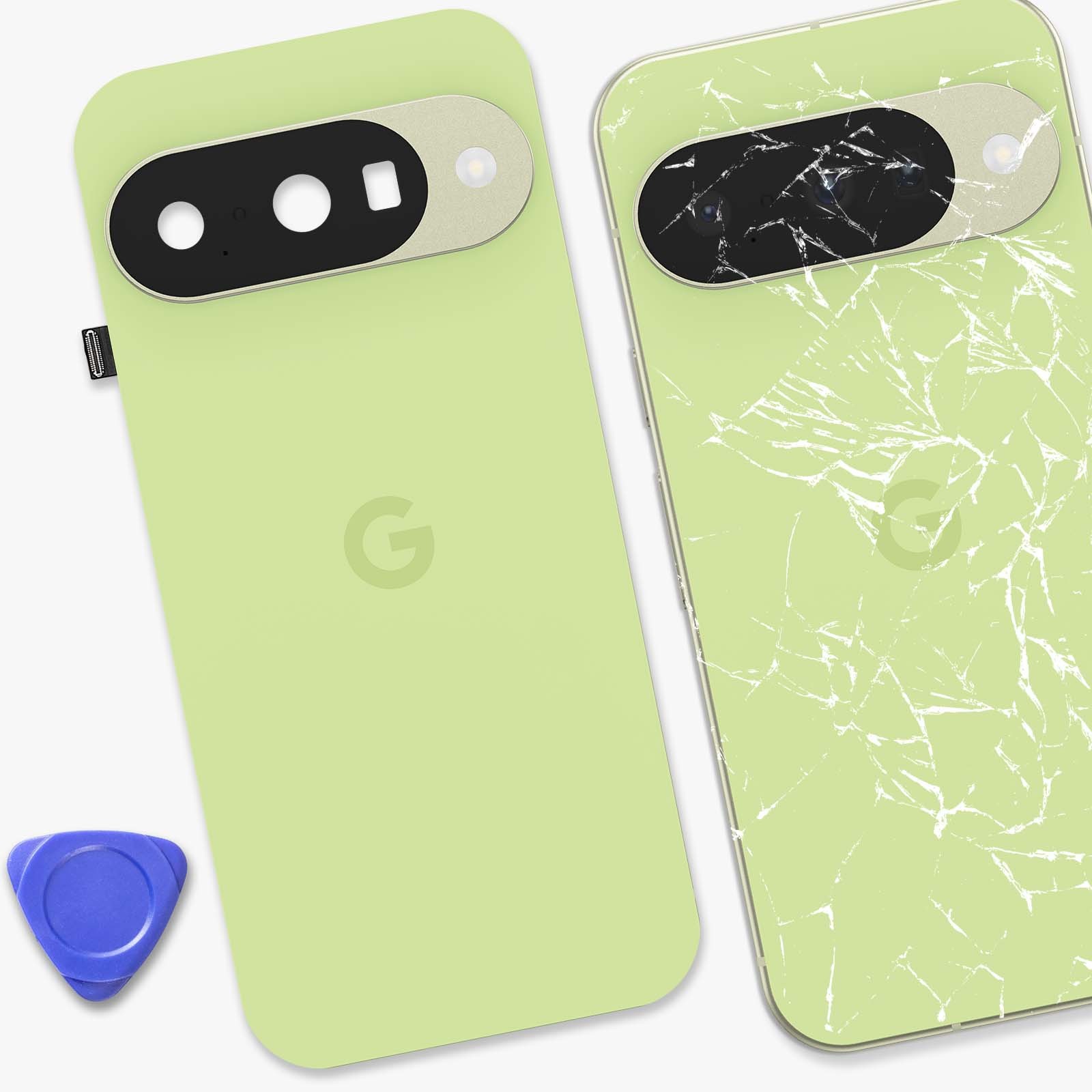 Cache batterie Google Pixel 10 en verre Gorilla Glass anti-rayures