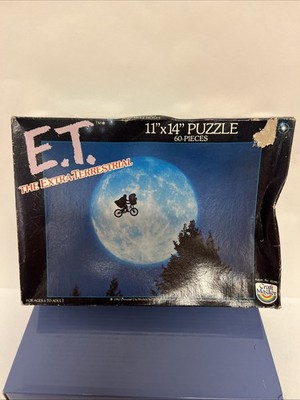 1982 E.T. Escape Jigsaw Puzzle Craft Master 60pc COMPLETE One Damaged Piece
