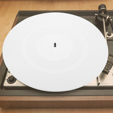 Vinyl Record Pad Turntable Record Mat White Anti-Static Rubber Slipmat