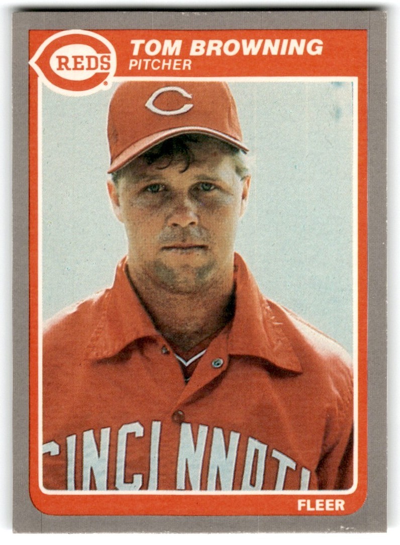 1985 Fleer Update Tom Browning Cincinnati Reds #U-12