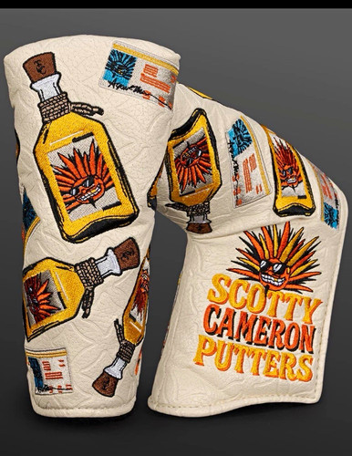 Scotty Cameron TCC 21 & UP Putter Headcover TCC Leather Embroidered White