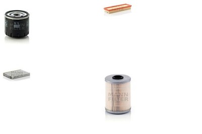 Inspektionspaket Filtersatz XL MANN-FILTER Aktivkohlefilter Filtereinsatz dCi