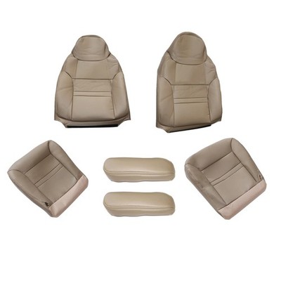 Front Bottom & Top Seat Cover For Ford Excursion Limited 2000-2001 Replace Parts