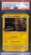 [PSA 9] Pokemon Sun & Moon Black Star Promo Detective Pikachu BluRay Holo #SM190