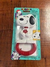 Vintage Snoopy Baby Rattle In Original Package 