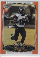 2014 Topps Chrome Retail Orange Refractor Ace Sanders #48 7l6