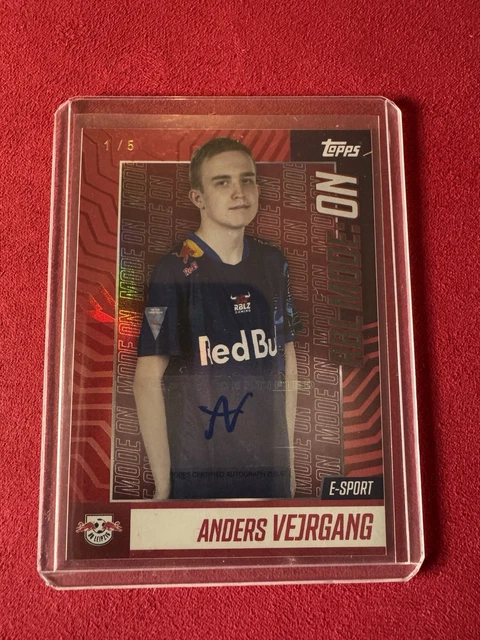 Anders Vejrgang /5 - AUTO - 2023-24 Topps RB Leipzig 100% - RBL Mode - 1/5