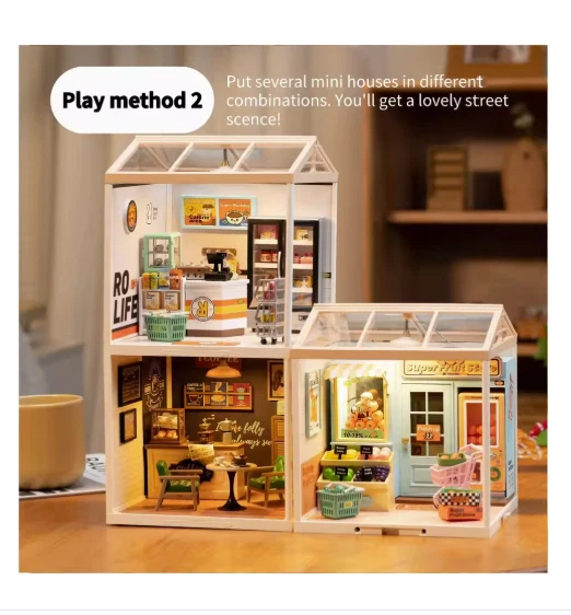 Rolife Super Creat Hágalo Usted Mismo Casa Miniatura 3D Puzzle Bloques de Construcción Foto 4 de 4