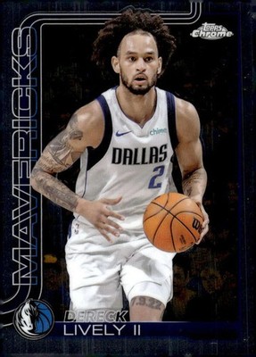 DERECK LIVELY II 2025-26 Topps Chrome Base #72 NBA Mavericks  ID:155856