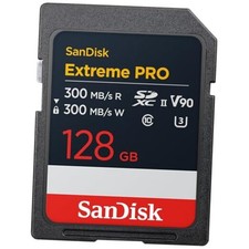 Extreme PRO SDXC UHS-II Memory Card - Up to 300MB/s 128GB Read up to 300MB/s