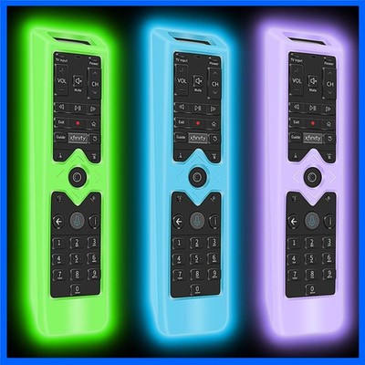 3-Pc Glow in the Dark Silicone Case for Xfinity Remote - Shockproof Sleeve Set