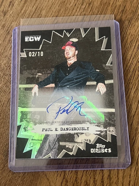 2026 Topps Decades WWE 90’s Paul e dangerously AUTO /10 BEHIND THE CURTAIN