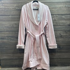 Ugg Women's Duffield Robe Shawl Collar Ashen Rose Heather Plush Size XL NWT 138