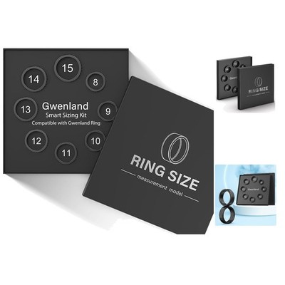 Smart Ring Größenprobierset   Ideal für Herren und Damen, 8 Größen von 6 bis 13
