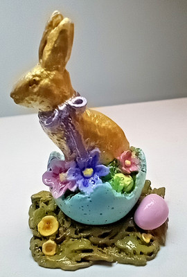 Wee Forest Folk CHOCOLATE EASTER BUNNY A-19 Accessory GOLDEN RABBIT EGG Mint Box