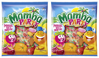 2 MAMBA PARTY Fruit Flavor Chewy Candies Bags German Sweets 140g 4.9oz
