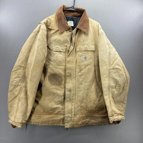 Vintage Carhartt Jacket Mens XL Beige 