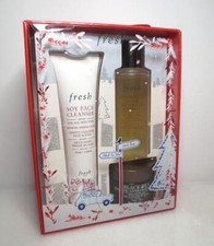 FRESH GIFT SET SMOOTH  LUMINOUS SKINCARE SET OF 3 PRODUCTS BOXED