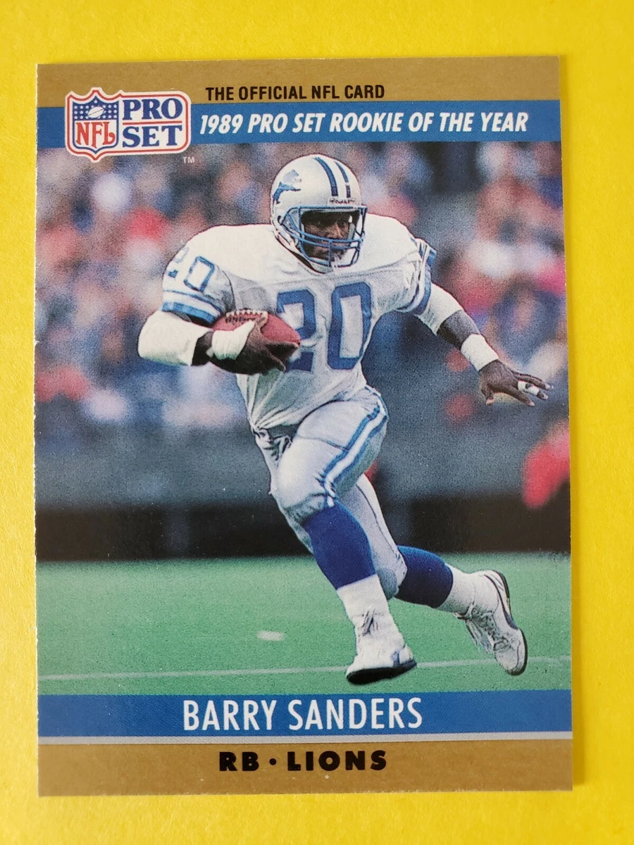 Barry sanders on sale rookie card