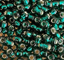 Teal Silver-Lined 8/0 Toho 10g Glass Seed Beads 460