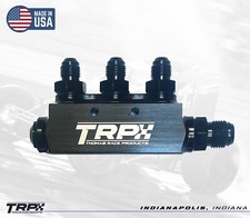 Billet 6061 FUEL BLOCK MADE IN USA W/ FITTINGS Maxim DRC Spike sprint car