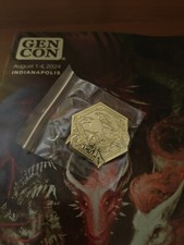 Disney Lorcana Gen Con 1st Anniversary Mickey Mouse Gold Limited Promo Pin 2024