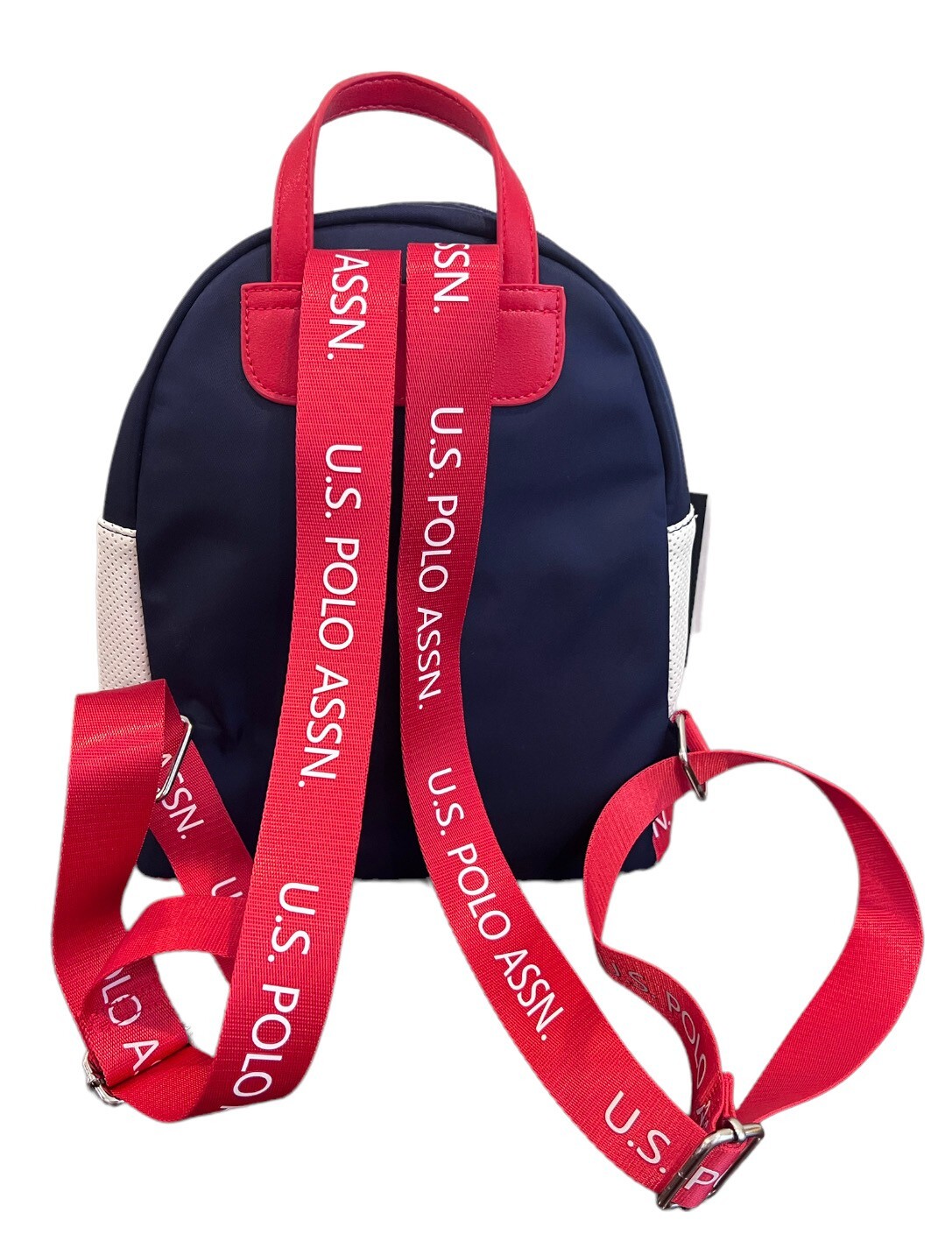 Borsa a mano zaino donna US Polo Assn Pony logo tessuto cinturino superiore cerniera borsa