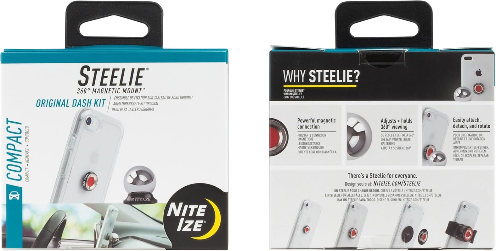 Steelie Original Dash Kit - Magnetic Phone Mount for Car Dashboard - Car Phone H-image